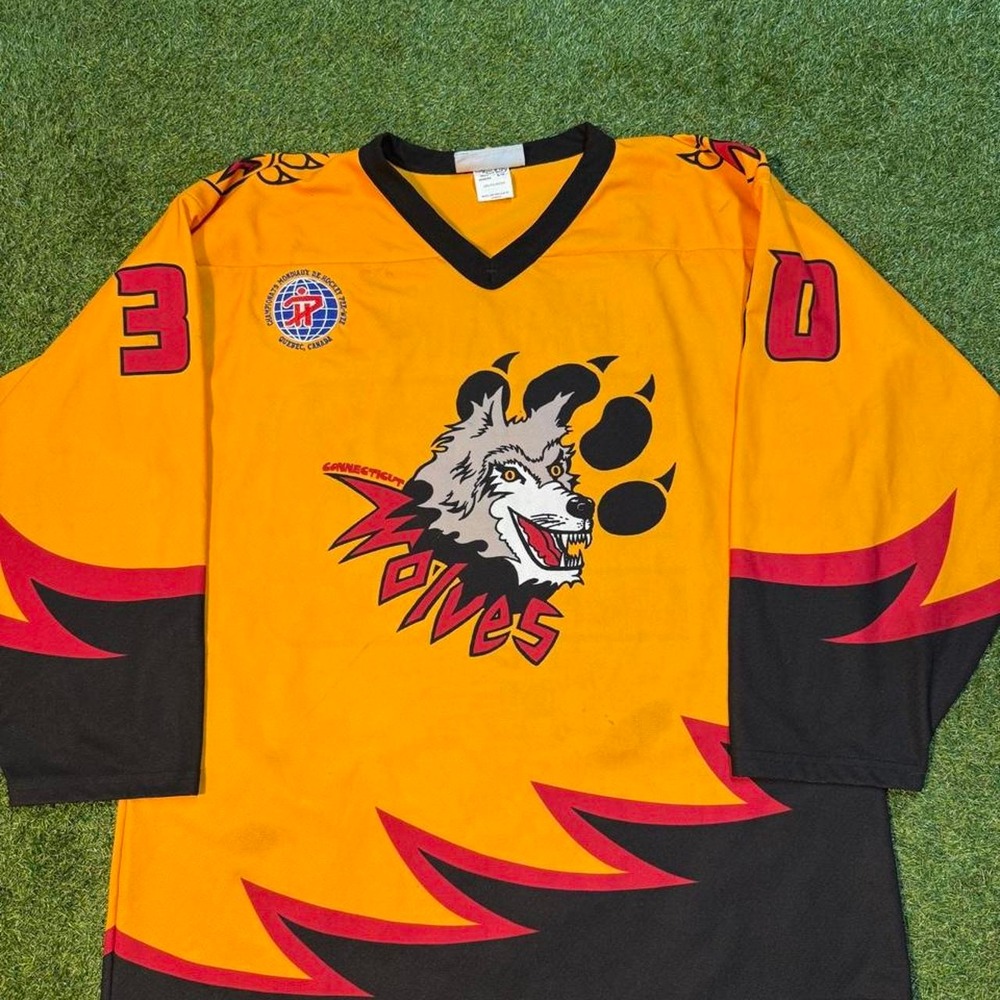 Vintage Connecticut Wolves Hockey Jersey Size Large